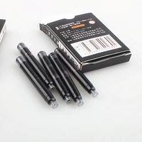 high quality 5pcs black ink supplies fountain pen ink refill cartridge office school student stationery