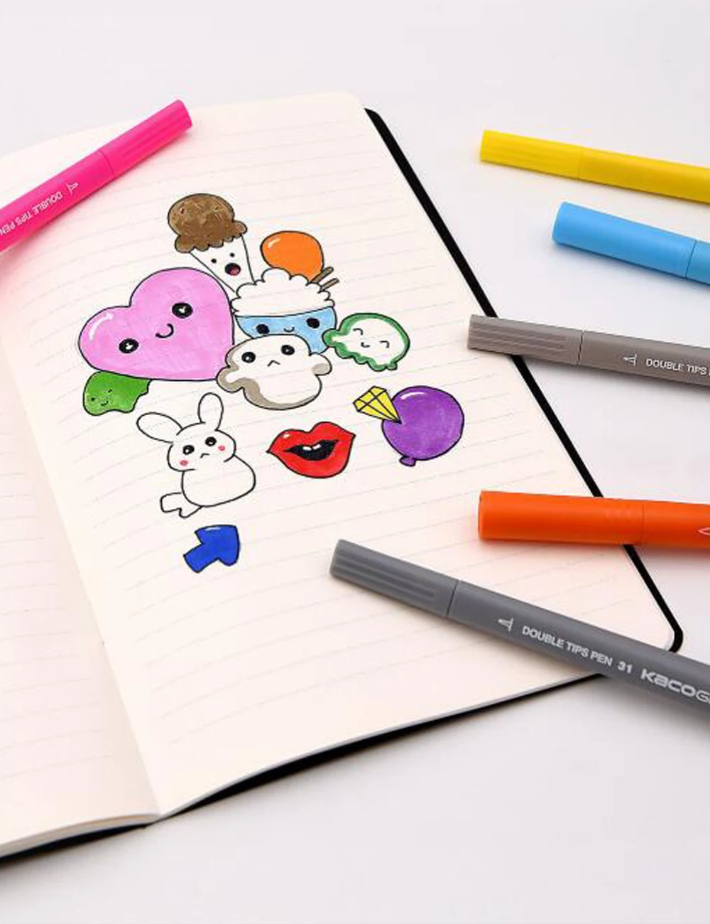 Xiaomi KACO ARTIST 36 цветов двойной наконечник фломастеры живопись граффити художественные Маркеры Набор для рисования нетоксичный безопасный подарок для детей