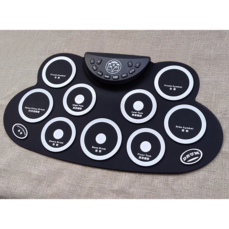 Переносной электронный ручной барабан для музыкального оборудования и аксессуаров на открытом воздухе.