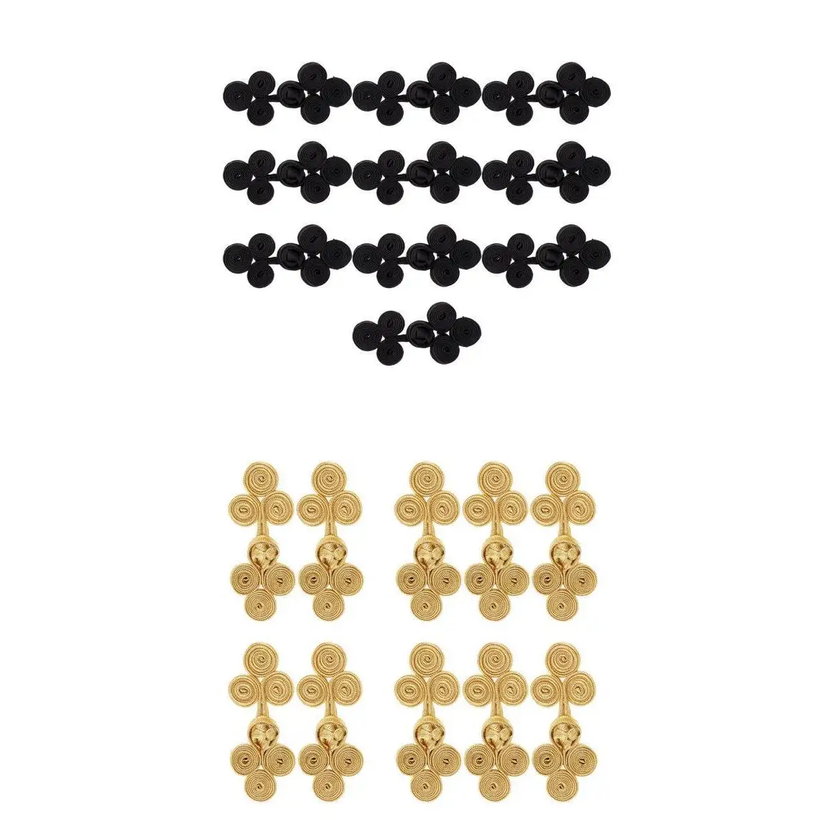 20 наборов традиционные китайские узелковые пуговицы застежки ручной работы