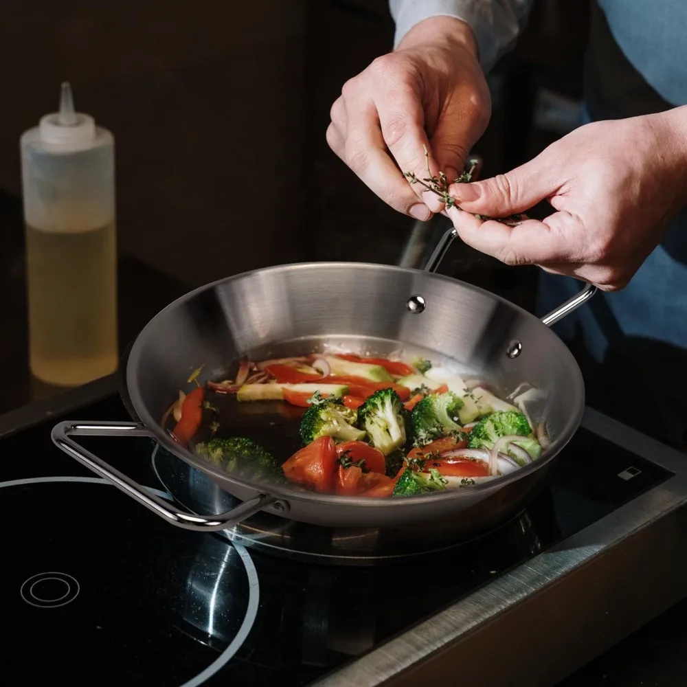 

2pcs Practical Stainless Steel Picnic Food Tray Snacks Fruits Tray for Home