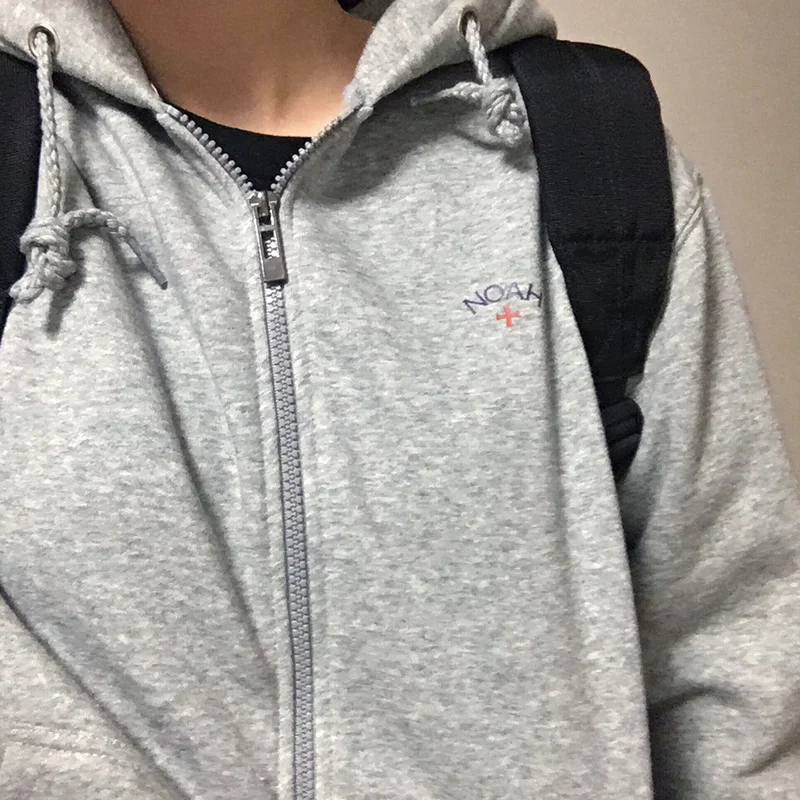 

Noah+ Zip-up Small Logo Embroidery Women Men Hoodies Pullover Hiphop Men Casual Hooded Hoodie Noah Street