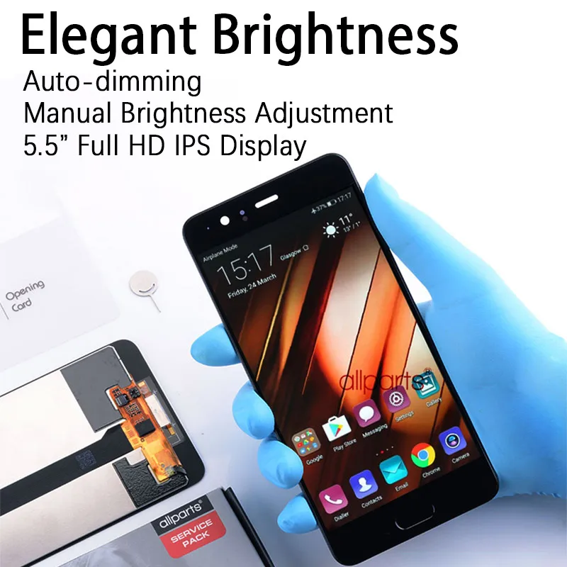 Модуль с рамкой дигитайзер ЖК-экран дисплей для huawei p10 plus Замена Оригинальный ЖК P1