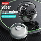 100% Оригинальные Bluetooth наушники Lenovo LP80, беспроводные наушники LivePods TWS, мини-наушники с микрофоном, спортивные, 9D Stere, Бас-гарнитура