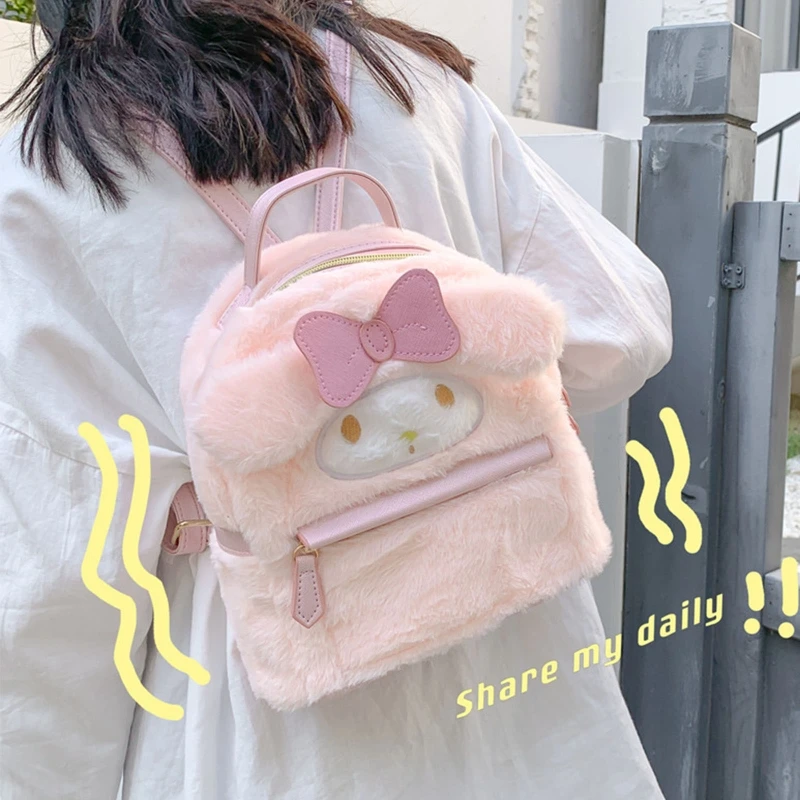 

Cute Girl Plush Bag Backpacks School 3D Kawaii Animal Cartoon Schoolbag for Girl Bookbag Small Daypack School Supplies