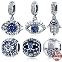 plata charms of ley 925 silver demon eye charm fit original pandora braceletbangle for women birthday fashion jewelry gift