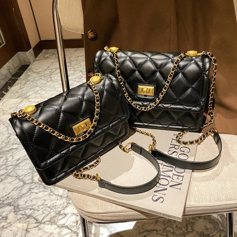 

2021 New Style Underarm Bag Fashion Female Bag Rhombus Chain Bag Shoulder Bag Messenger Bag Small Bag