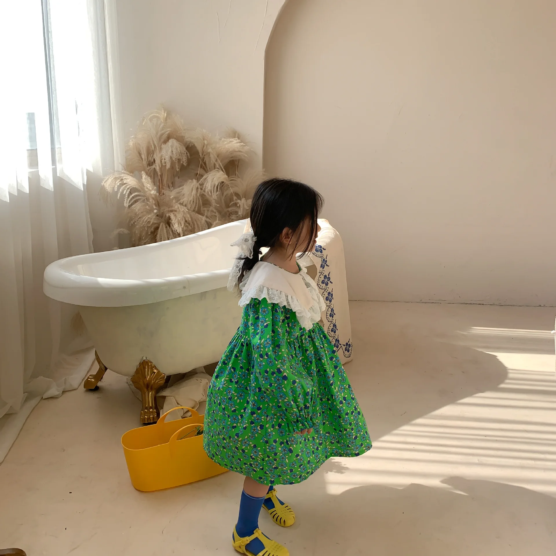 

2021 Ins Fashion New Girls Dresses Long Sleeve Spring Autumn Girls Dresses Children Clothing Princess Dress