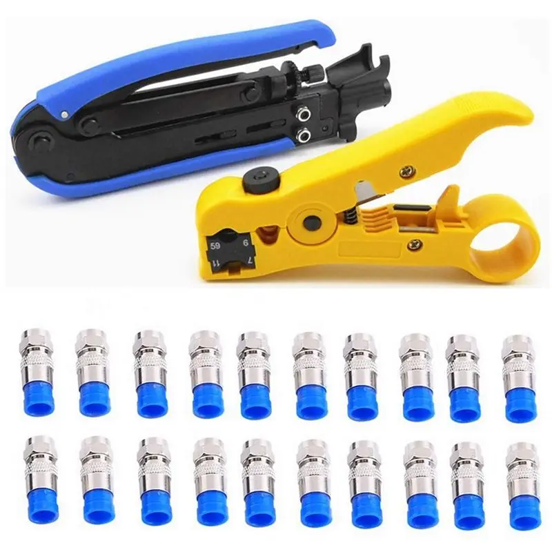 Коаксиальный инструмент для сжатия коаксиальный кабель комплект обжима