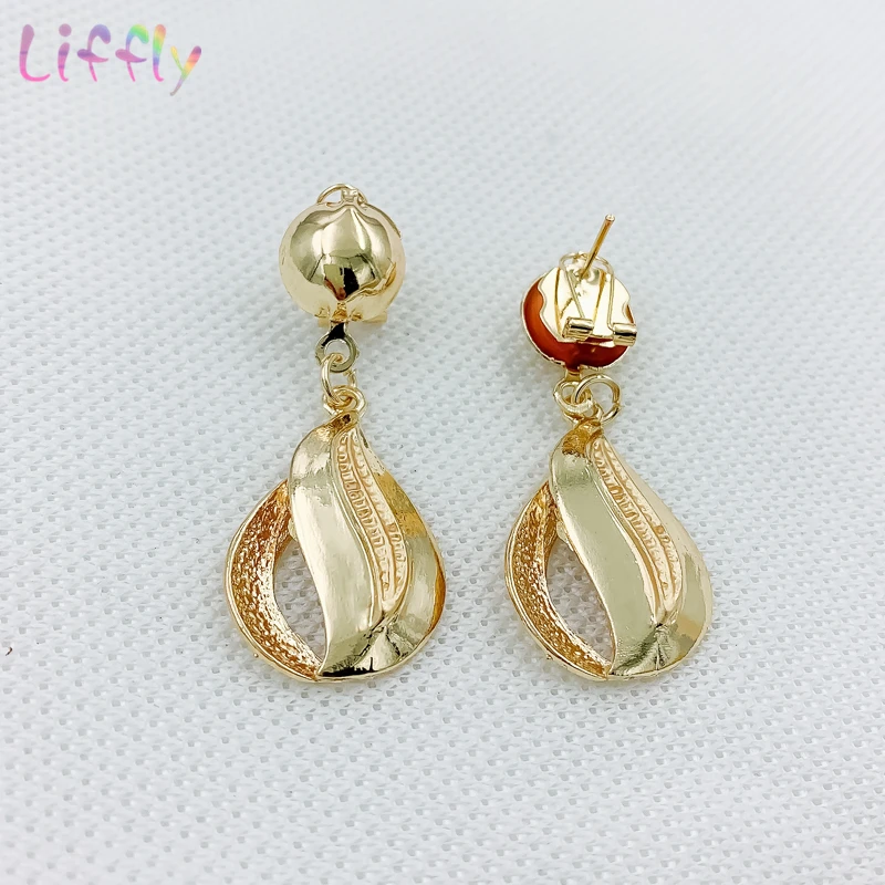 

African Classic Tricolor Tassel Jewelry Sets Charm Women Pendant Necklace Earrings Ring Bracelet Nigeria Jewelry Set for Women