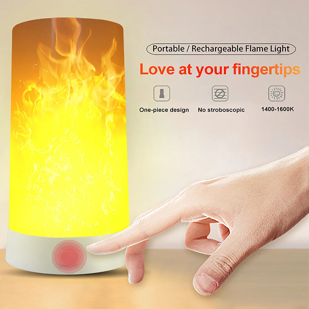 Пламени светильник новый светодиодный имитация может заряжаться через USB и можем