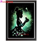 Алмазная живопись 5d, мультяшная зеленая вышивка принцессы, алмазная вышивка, домашний декор, подарок ручной работы, наборы для вышивки крестиком 5d, поделки своими руками P43