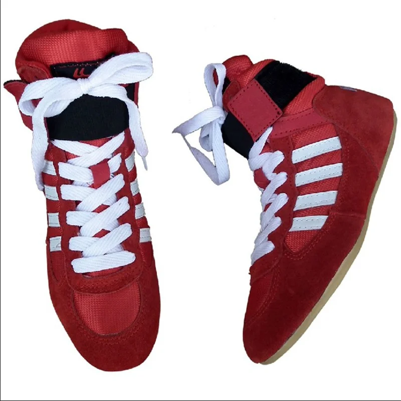 Подлинная Мужская обувь VeriSign для борьбы тренировочная кожаные кроссовки