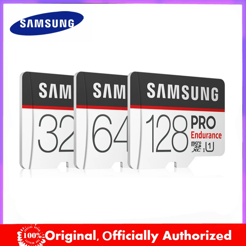 

SAMSUNG PRO Endurance Memory Card Micro SD Card 128GB 64GB 32GB U1 Class10 TF Card 100MB/s SDXC SDHC UHS-I Trans Flash Card