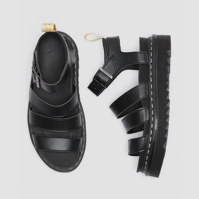 

2021 ladies summer shoes flat sandals ladies soft leather casual open toe wedges ladies shoes 35-41