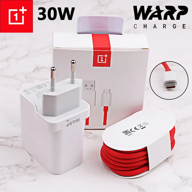 Оригинальное зарядное устройство OnePlus 7Pro 30 Вт основополагающее 6 А USB-кабель Type-C