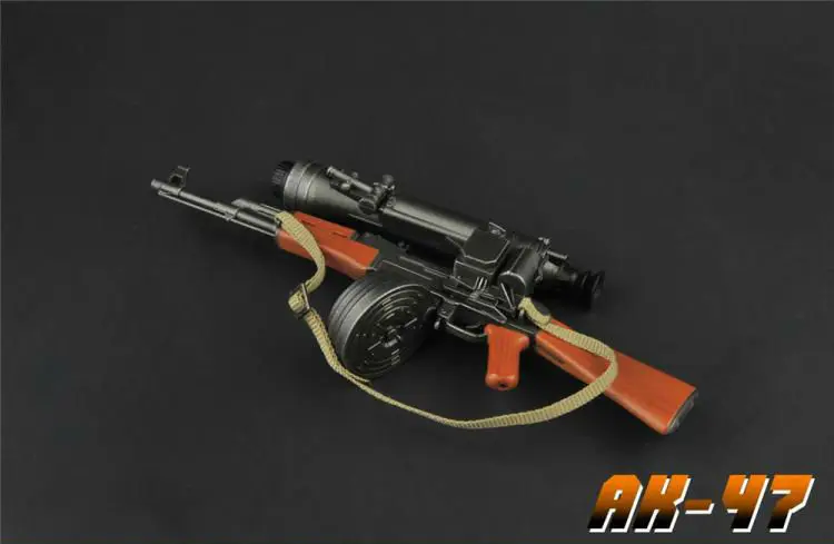 Солдатская военная модель 1/6 Штурмовая винтовка AK47 со снайперским