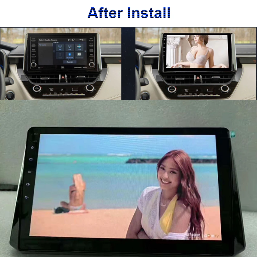 Автомобильный Радио Android мультимедийный плеер для Toyota Corolla 2019 Bluetooth сенсорный