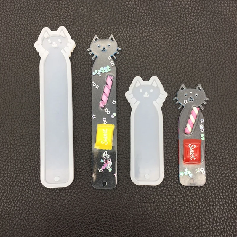

9pcs/set Animal Silicone Bookmark Mold Epoxy Silicone Molds DIY Handmade Tools DIY crystal epoxy fish tail bookmark mold
