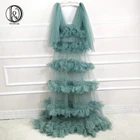 Платье вечернее из тюля с V-образным вырезом для фотосессии и выпускного вечера Don  Judy, 2020