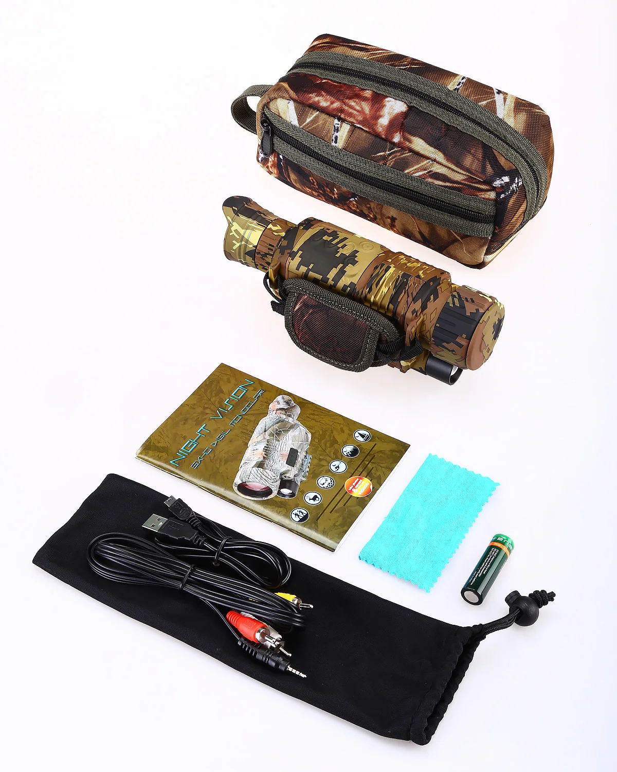 Инфракрасный цифровой Ночное видение Монокуляр телескоп Бинокль 16G ИК Видение 5x8