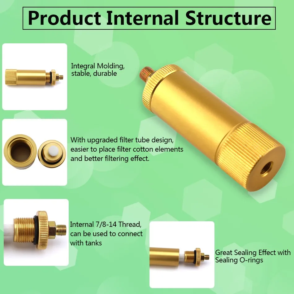 Насос высокого давления PCP для пейнтбола воздушный фильтр 40 МПа M10x1 водомасляный