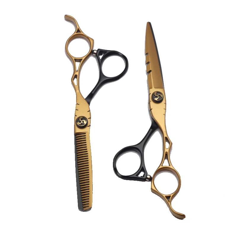 

Hairdressing Scissors Set Black Gold Color Matching Exquisite Professional Styling Haircut Home Hair Salon