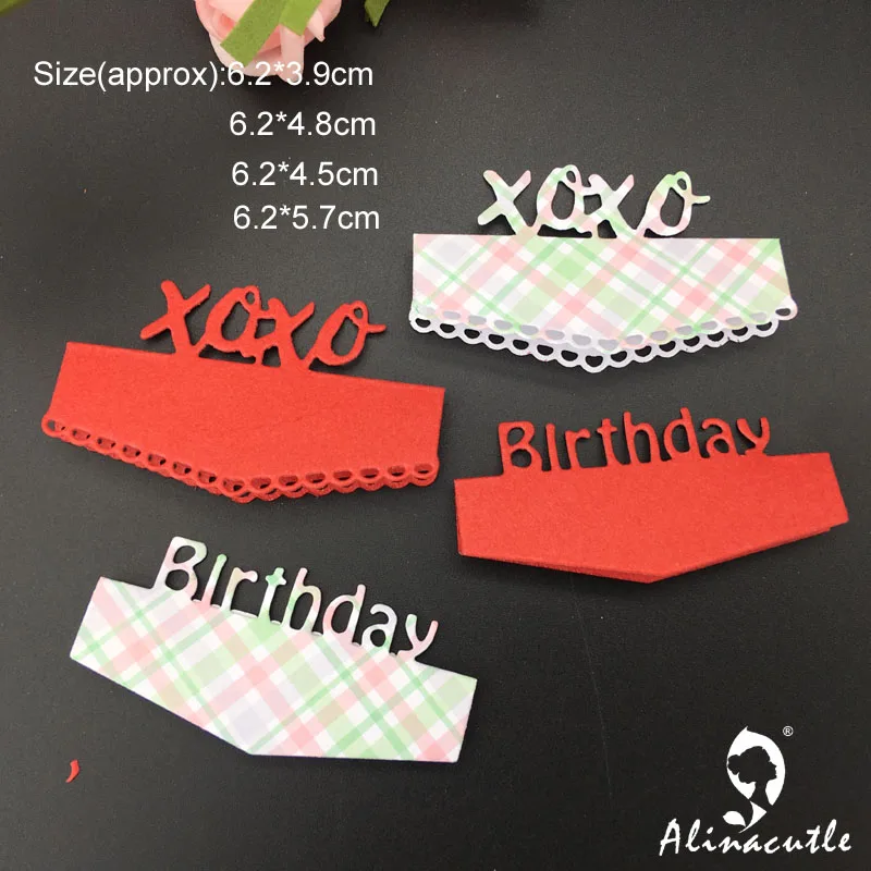 Штампованная металлическая штамповка 2 шт. мешок XOXO топпер для скрапбукинга