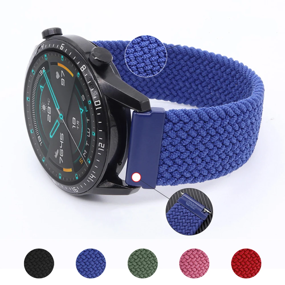 

Эластичный нейлоновый ремешок для Garmin Vivoactive 3/4 Forerunner 245 645 музыкальный ремешок для наручных часов Garmin CAME браслет 22 мм 20 мм
