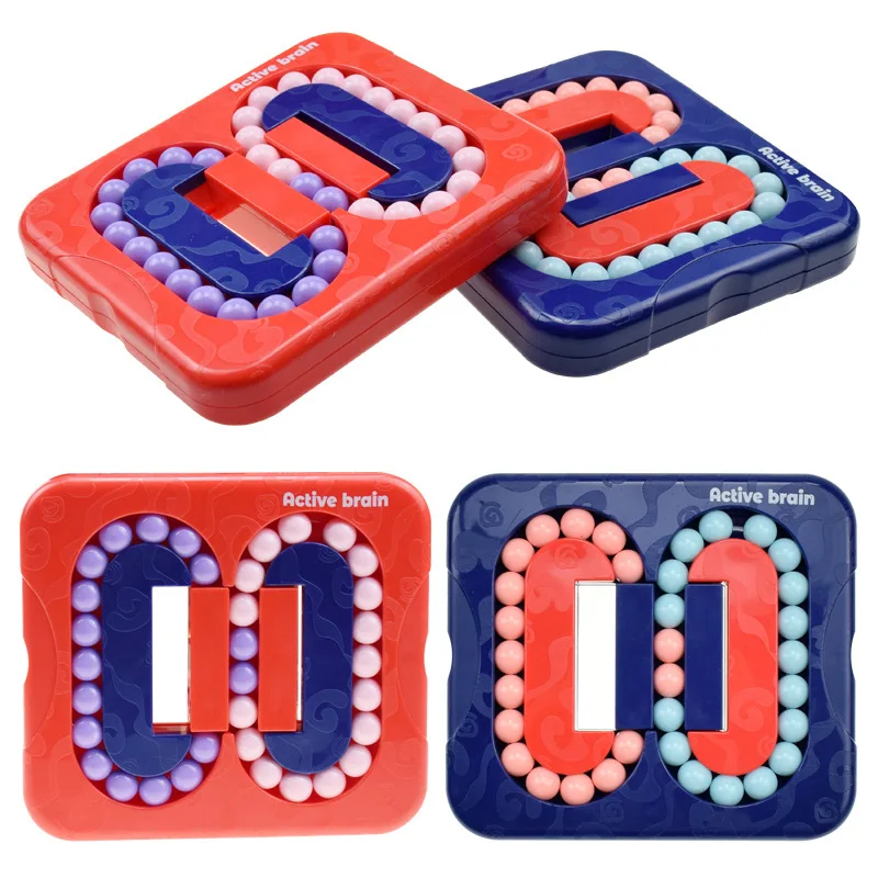 

Fidget Rotating Magic Fingertip Balance Spinning Magic Bean Puzzle Board Table Maze Flat Ball Game Kids Adults Educational Toys