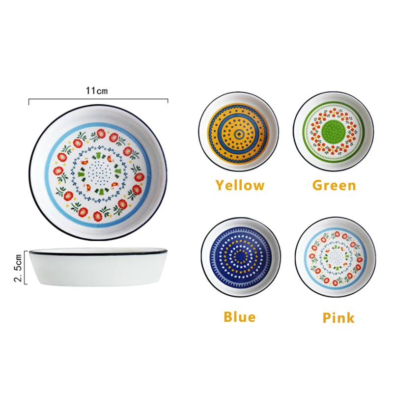 4 шт. керамические миски для суши и соуса|Чаши| |