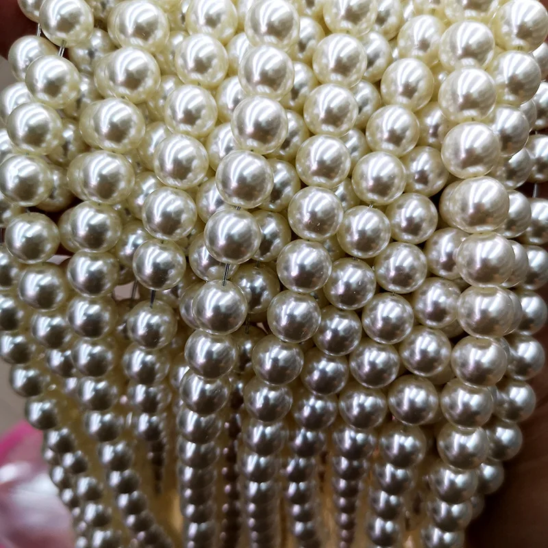 4-12mm Round And Cheap Imitation Pearls Straight Holes And Half Holes Without Holes DIY Bracelet Jewelry Accessories Making