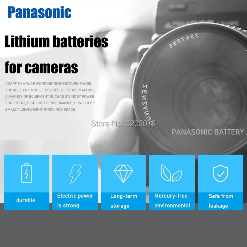 16 шт. литиевая батарея Panasonic 3 в CR123 CR 123A CR17345 16340 cr123a|Батарейки| |