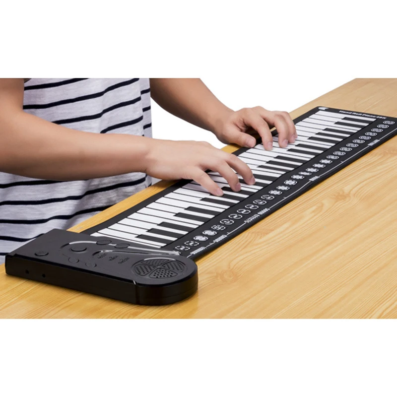

Portable 49 Keys Roll Up Piano Flexible Silicone Roll Up Folding Piano Digital Keyboard For Child Student Musical Instruments