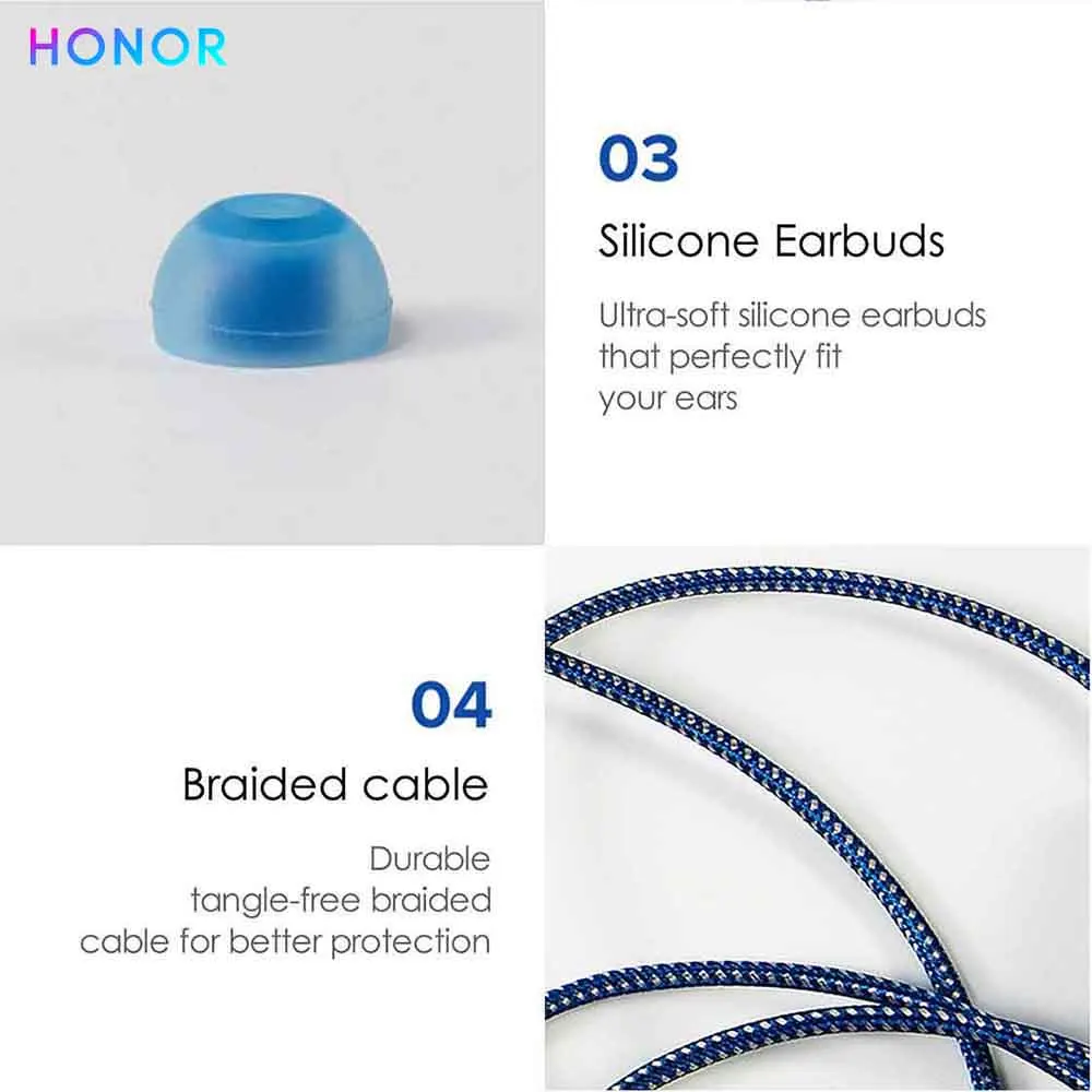 HONOR AM17 проводные наушники высокого Разрешение объем Управление не допускает