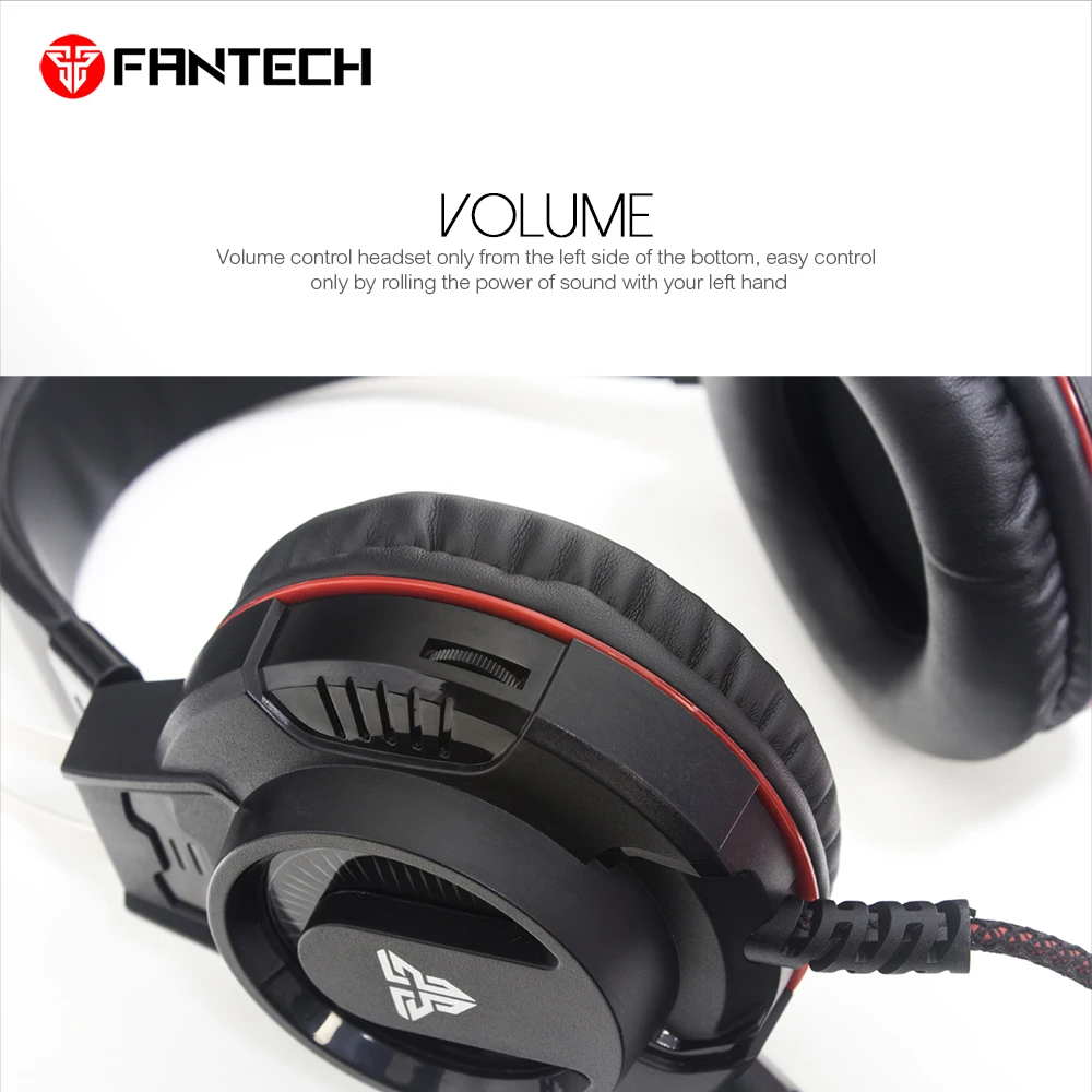 Игровые наушники FANTECH HG17 стереонаушники RGB Marquee гарнитура с микрофоном для PS4 Xbox One