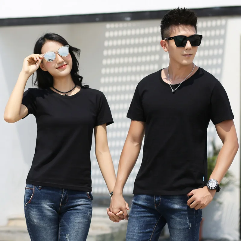 

Clothing embroidery cotton round collar T-shirt class work clothes t-shirts