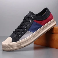 canvas thick sole shoes for men fashion sneaker mens casual shoes flats outdoor color matching low top sneakers latest men shoes