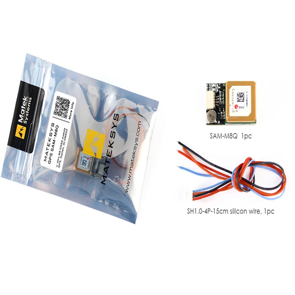 Matek системы SAM M8Q gps модуль поддержка GLONASS Galileo QZSS SBAS для RC Дрон FPV гонки|Детали и