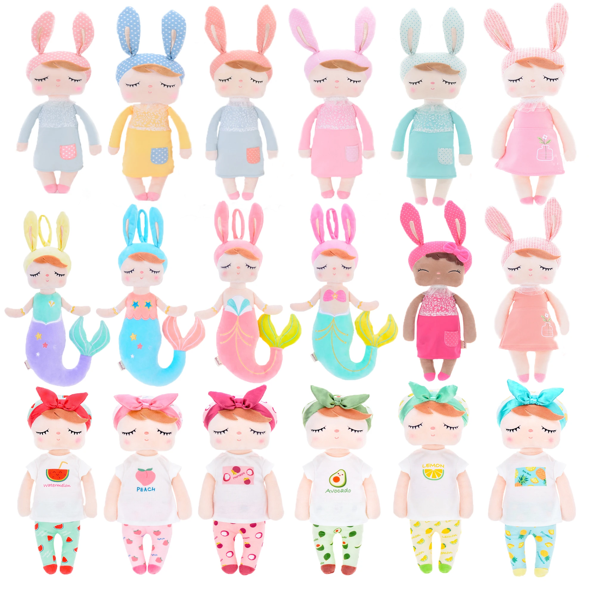 Metoo Плюшевые игрушки куклы Анжела мягкие одежда для девочек Подарочные Детский