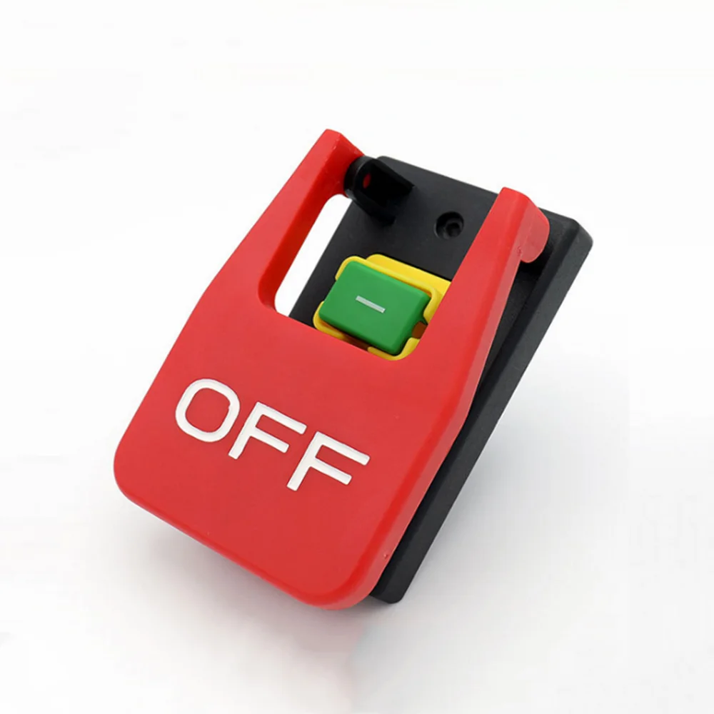 Off-On Red Cover Emergency Stop Push Button Switch 16A Power-Off/Undervoltage Protection Electromagnetic Start | Обустройство дома