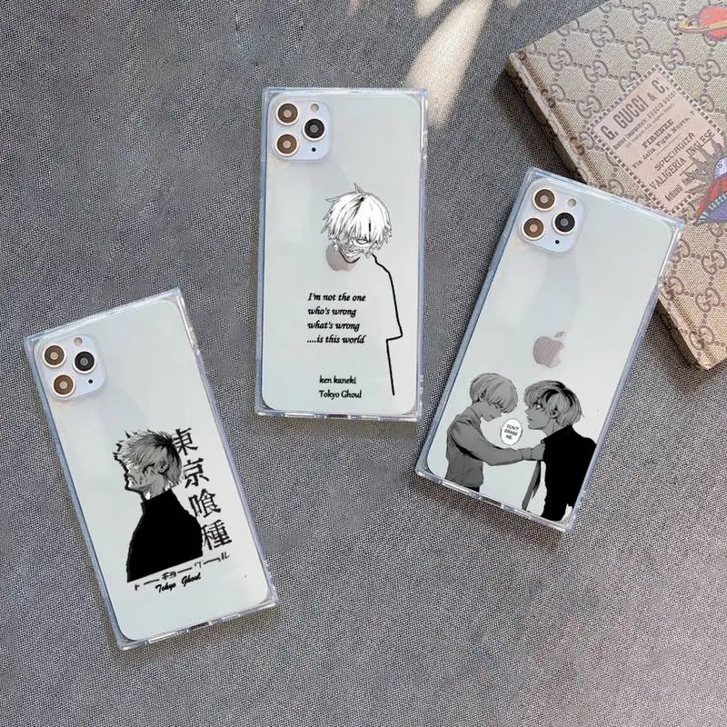 

Anime Tokyo Ghoul Suave Phone Case Transparent for iPhone 7 8 11 12 se 2020 mini pro X XS XR MAX Plus