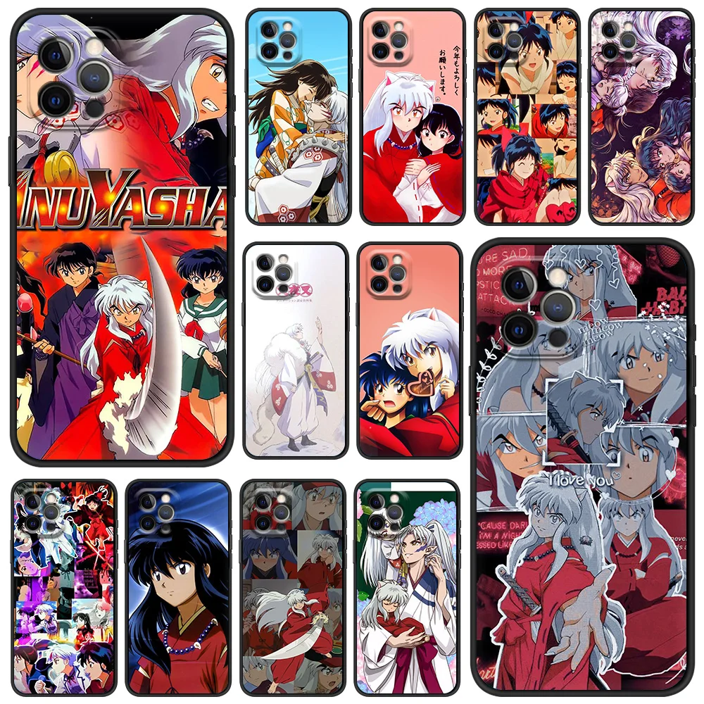 

Inuyasha Anime Phone Case for iPhone 12 13 Pro Max XR XS X Silicone Soft TPU Shell for iPhone 11 7 8 Plus SE2020 Cover Coque Bag