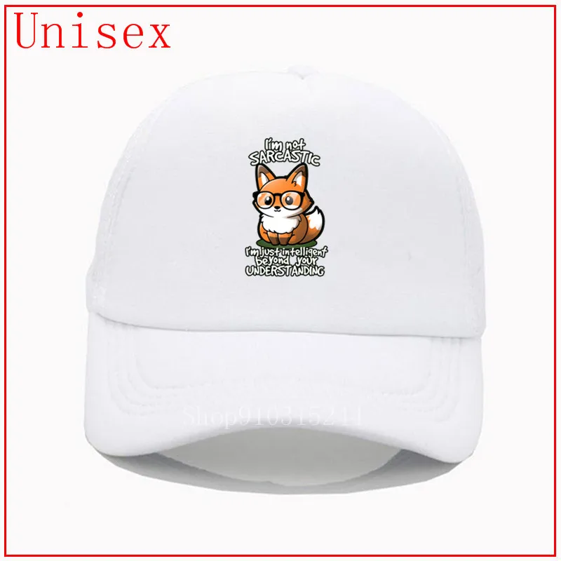 pun fox sarcasm sarcastic nerd smart joke white woman bucket hats panama hat fashion Custom newest Fashion | Аксессуары для одежды