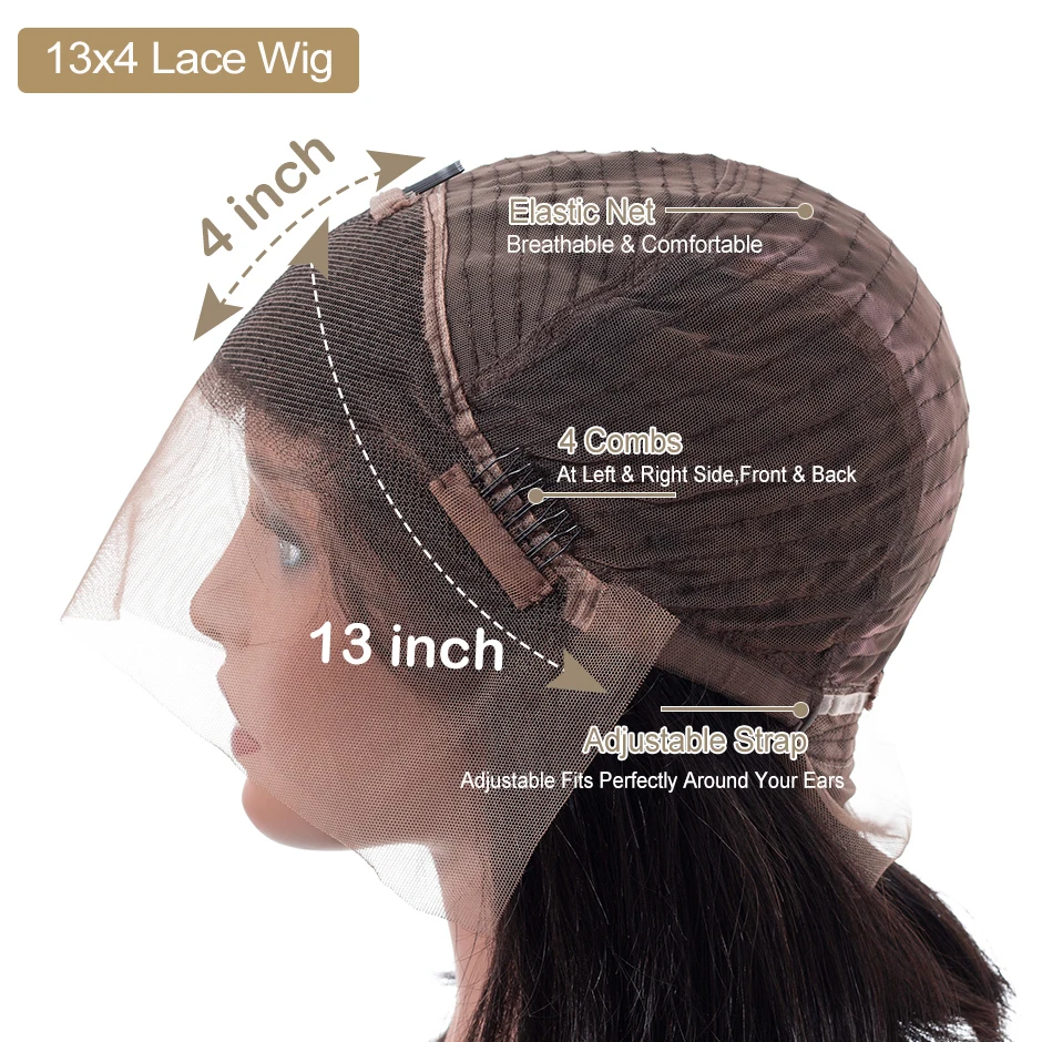 

Straight Short Bob Lace Front Human Hair Wigs 13x4 Lace Front Wigs For Black Women Abby Hair Mongolian Straight Bob Wigs