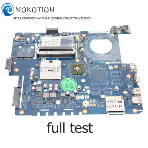 Материнская плата NOKOTION QBL60 LA-7552P для ноутбука ASUS K53TA K53TK X53T K53T, материнская плата DDR3 Socket FS1, полный тест