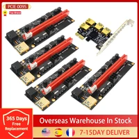 4pcs pci e express 1x to 16x riser 009s card adapter pcie 1 to 4 slot pcie port multiplier card for btc bitcoin miner mining rig