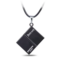 anime death note necklace ryuk ryuuku book metal pendants long chain necklaces souvenirs accessories figure toys doll gift