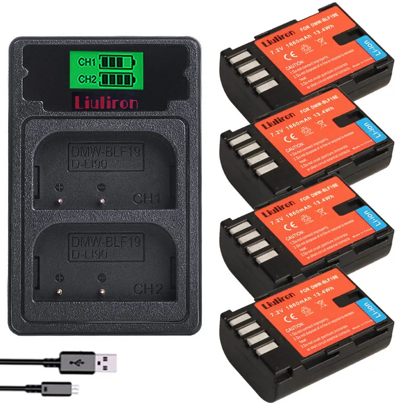 DMW BLF19 BLF19PP BLF19E аккумулятор + ЖК дисплей двойное зарядное устройство для Panasonic Lumix GH3