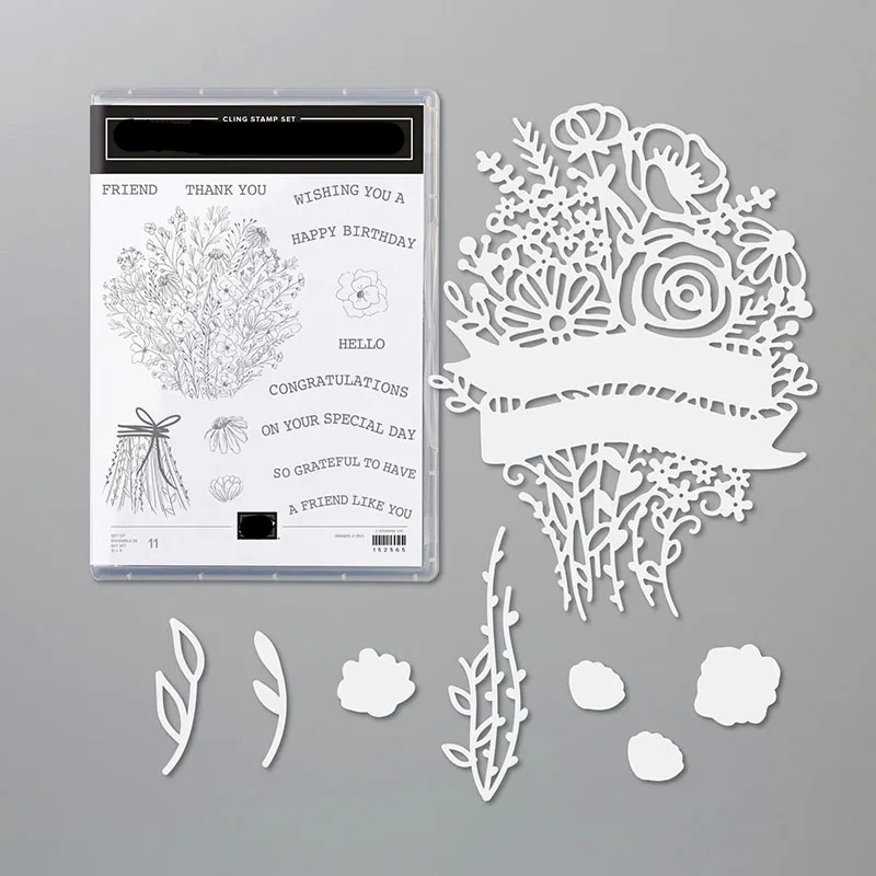 

Artistry Blooms Metal Cutting Dies And Stamps 2020 DIY Scrapbooking Stencils die cut cutter Card Embossing silicone clear stamp